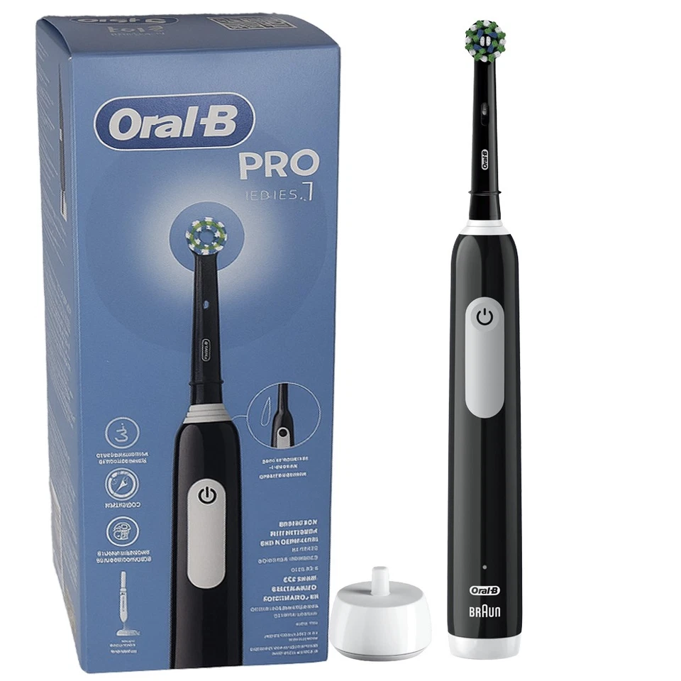 BRAUN Oral-B Pro Series 1 Elektrische Zahnbürste Rotiered 3D Technologie Timer - Black