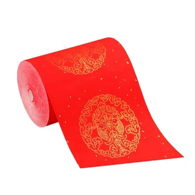 Couplet Paper Dragon Phoenix Fish Patterns New Year Decor for Home Office Door - Image 1 of 4