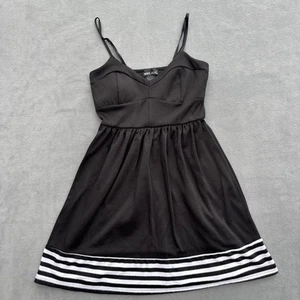 Vtg Wet Seal Y2K Sleevless  Black and White Cami Dress Size XS - Picture 1 of 9
