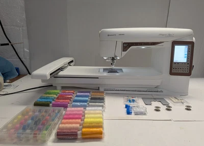 Husqvarna Viking Designer Topaz 40 Sewing & Embroidery Machine + Extras – Tested - Image 1 of 4