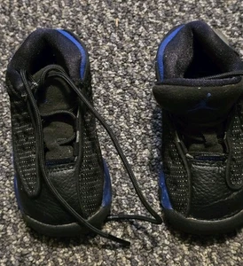 Nike Air Jordan 13 Retro Black Hyper Royal Toddler,size 4C 414581 040 Nib - Picture 1 of 6
