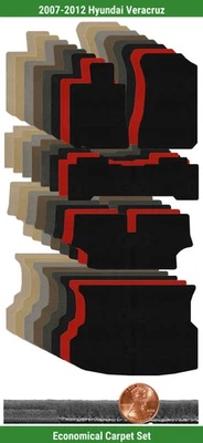 Набор ковриков Velourtex на заказ для 2007-2012 Hyundai Veracruz (5 штук) #T05 - Изображение 1 из 4