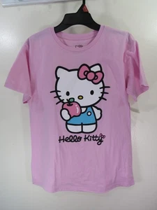 New Hello Kitty T Shirt Size L 10 12 Pink HELLO KITTY Short Sleeve - Picture 1 of 4