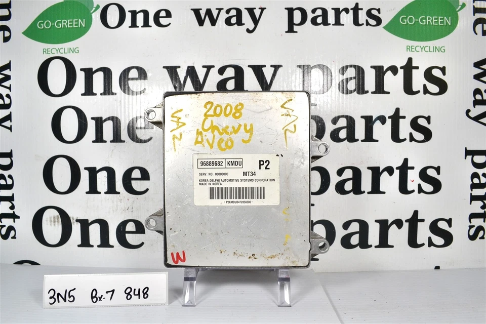 96889682 Chevy Aveo 2008 Motor Control Cerebro ECM Módulo PCM OEM 3N5 848 B7 Foto 1 de 4