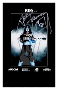 KISS ACE FREHLEY 1976 AUCOIN PROMO ROCK PHOTO 11x17 POSTER PRE-PRINT AUTOGRAPH - Picture 1 of 4