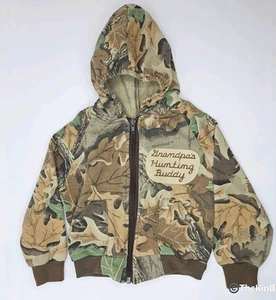 Vtg Realtree Advantage tm Childs Grandpas Hunting Buddy Camo Full Zip Hoodie 3T? - Picture 1 of 20