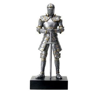 Medieval Italian Knight in Armor Holding a Sword Figurine - Picture 1 of 2