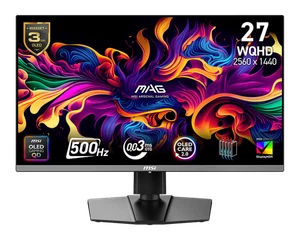 MSI 27" MAG 272QP QD-OLED X50 (WQHD) GAMING MONITOR - Picture 1 of 4