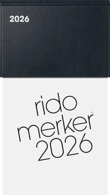 rido idé Tischkalender "Merker Miradur" 2026 schwarz - Bild 1 von 2