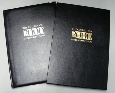 Australia Post 2000 Leather Year Album collection. PO Cost $117. Retail $195 MUH - image 1 of 4