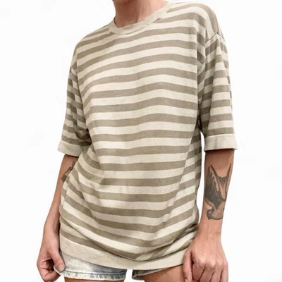 Camisa manga corta vintage años 90 rayas Foto 1 de 4