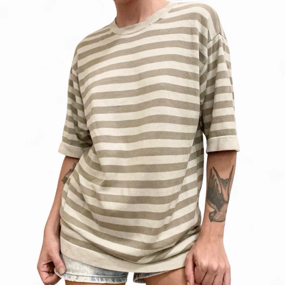 Camisa manga corta vintage años 90 rayas Foto 1 de 4