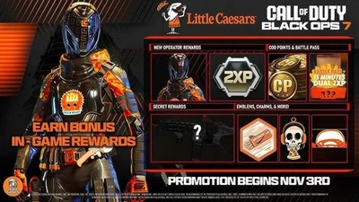 Call of Duty: Black Ops 7 (CoD BO7) Little Caesars Promotion (Buy 5 Get 1 Free)