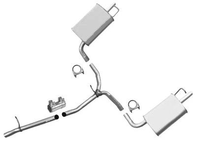 Sistema de silenciador doble de tubo en Y para Ford Flex 13-19 3,5 L aspiración natural Foto 1 de 4