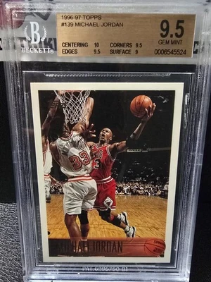 1996-97 Topps MICHAEL JORDAN #139 BGS 9.5 Gem Mint - Image 1 of 2