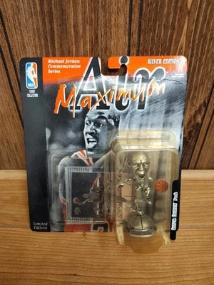 Michael Jordan Maximum Air Figure Silver Edition Chicago Bulls NBA Sealed w Card - Image 1 of 2