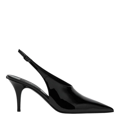 Valentino Garavani NIB Le Salon Patent Leather Slingback in Black Size 39.5 - Image 1 of 4