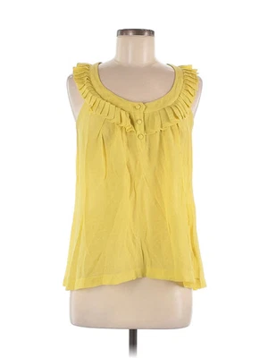 Camiseta Sine feminina amarela sem mangas 8 - Imagem 1 de 2