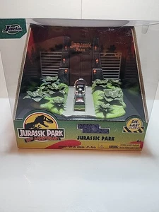 Jurassic Park Diorama Set 30th Anniversary Nano Scene Diecast Jada NIB - Picture 1 of 7