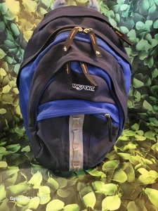 Jansport Backpack Navy/Dark Blue Work/ Back To School Roomy - Picture 1 of 13