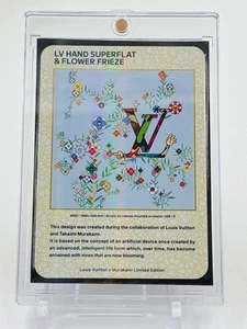 Louis Vuitton × Takashi Murakami Trading card LV HAND SUPERFLAT & Flower freeze - Picture 1 of 4