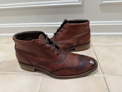 Cole Haan Liam Chukka II Boots Mens US 10M Brown Leather Wingtip Ankle C11053 - Image 1 of 4