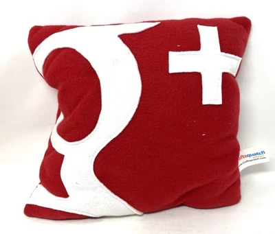 GOOGLE+ GOOGLE PILLOW 10" PROMOTIONAL DECORATIVE SOCIAL MEDIA - Image 1 of 2
