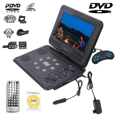 Reproductor de DVD portátil para automóvil de 10,8" AVI EVD SVCD VCD CD Mp3 JPG USB/SD modo TODA la región Foto 1 de 4