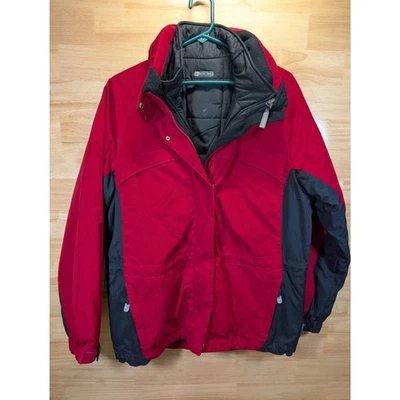 Pacific Trail Damas M Rojo Negro Chaqueta de Invierno Abrigo Exterior Aislado Foto 1 de 4