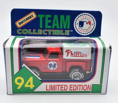 Matchbox Superfast Ford Flareside Pickup Philadelphia Phillies Red Baseball 1994 - Immagine 1 di 2