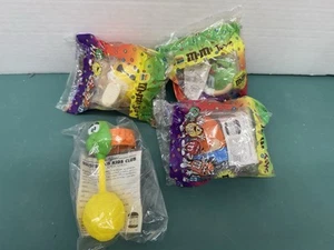 VINTAGE 1997 M&M’s BURGER KING KIDS MEAL CANDY DISPENSER TOYS MM LOT OF 4 - Picture 1 of 1