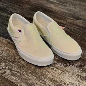 Vans Damenschuhe Größe 8 klassische Slipper UV Glitzer schillernde Turnschuhe neu mit Etikett - Bild 1 von 12
