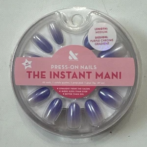 Olive & June, Instant Mani Press-ons, Medium, Lila Chrom Farbverlauf - Bild 1 von 2