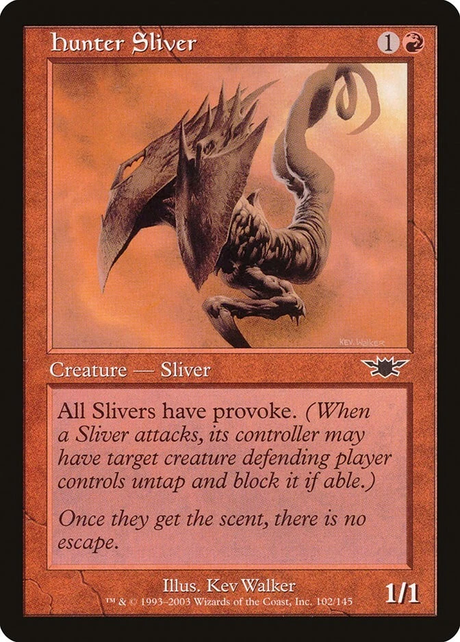 Hunter Sliver NM/M Legions Red Creature Sliver English Mtg Magic Regular  - Image 1 of 1