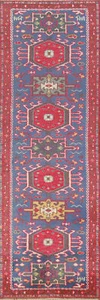 Khootan Wool 10' Runner Rug: Handmade Traditional Patterns 3x10 ft. - Picture 1 of 17