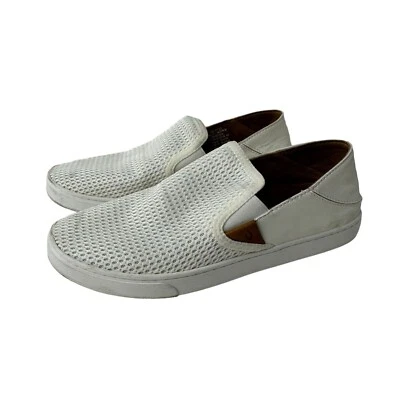 Olukai Pehuea Breathable Slip On Sneakers Women's Size 10 White Casual Travel - Image 1 of 4