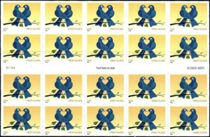 US #3976a MNH Booklet 2006 39c Love Birds True Blue [V11111 BC215] - Picture 1 of 2
