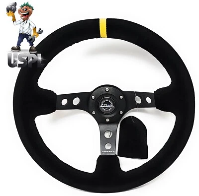 Nuevo volante reforzado NRG Innovations RST-006S-Y + ambientador USPL Foto 1 de 4