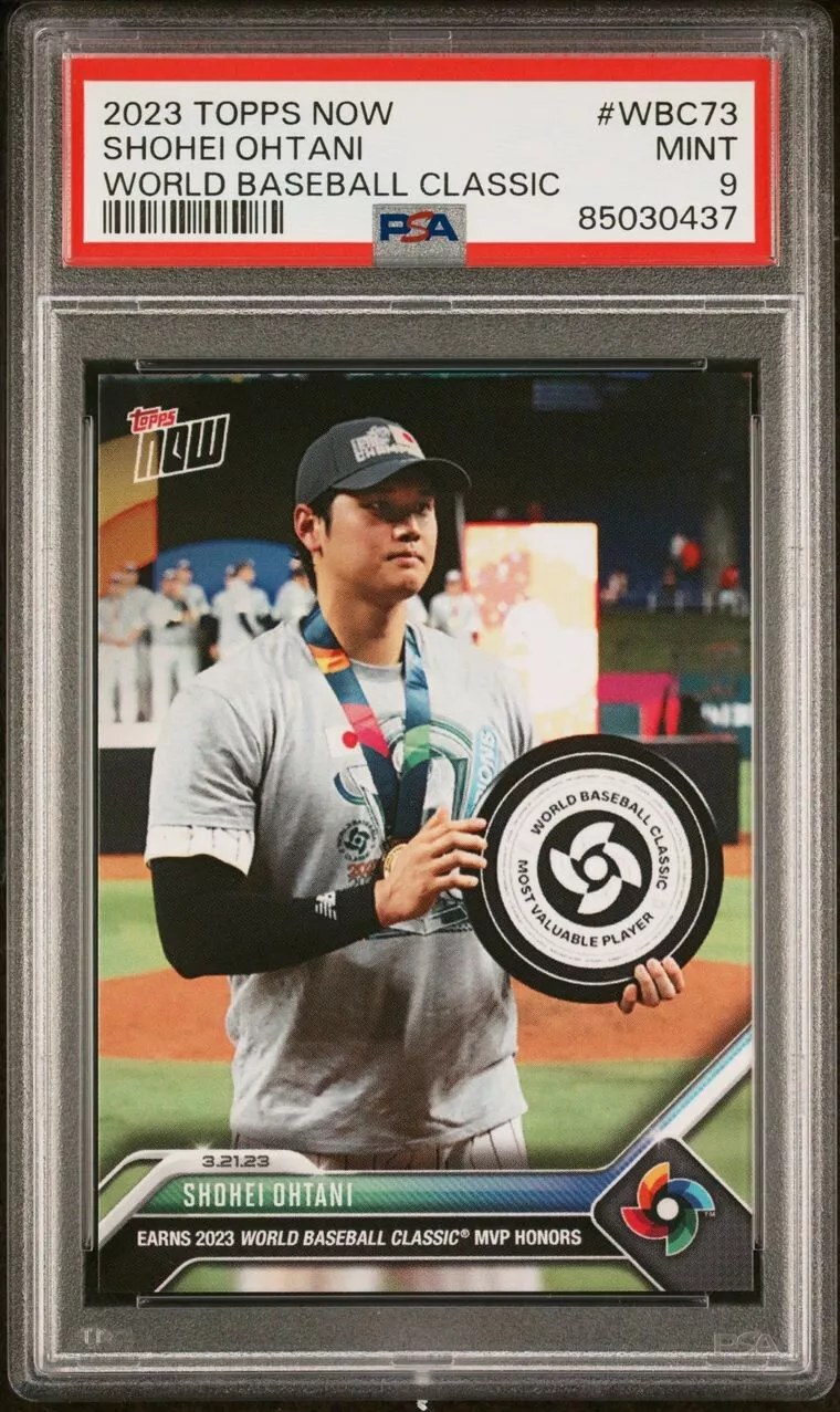 2023 Topps Now #WBC73 SHOHEI OHTANI World Baseball Classic PSA 9