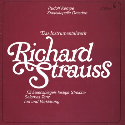 STRAUSS Till Eulenspiegel Salome's Dance Tod und Verklarung KEMPE Eterna 826437 - Image 1 of 3