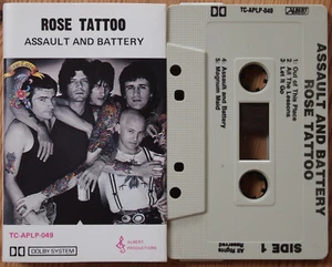 ROSE TATTOO - ASSAULT & BATTERY (ALBERT TC-ALP-049) 1981 AUSTRALIA CASSETTE TAPE - Picture 1 of 3