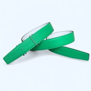 Handmade 32mm Comic Green Replacement genuine leather belt Free economy shipping - Picture 1 of 3