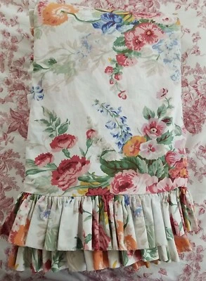 Ralph Lauren Beach House Southampton с оборками двойной пододеяльник хлопок США ВИНТАЖНЫЙ - Изображение 1 из 4