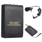 FM Transmitter Receiver Clip Mic System Lavalier Lapel Wireless Microphone