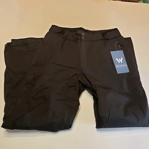 White Sierra Black Snow Crest Insulated Ski Pants Ladies Medium Black NEW NWT - Picture 1 of 6