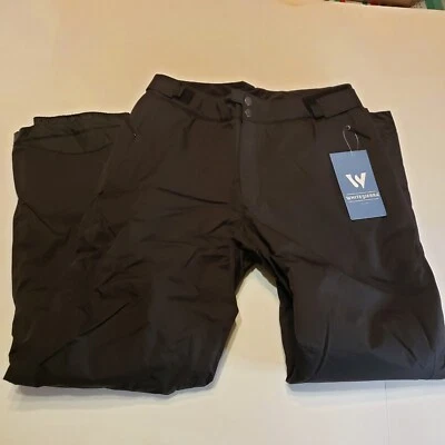 White Sierra Black Snow Crest Insulated Ski Pants Ladies Medium Black NEW NWT Foto 1 de 4