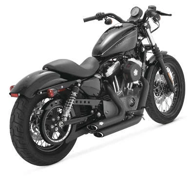 ESCAPE VANCE & HINES SHORTSHOTS NEGRO HARLEY SPORTSTER NIGHTSTER 1200N 1200 48 Foto 1 de 4