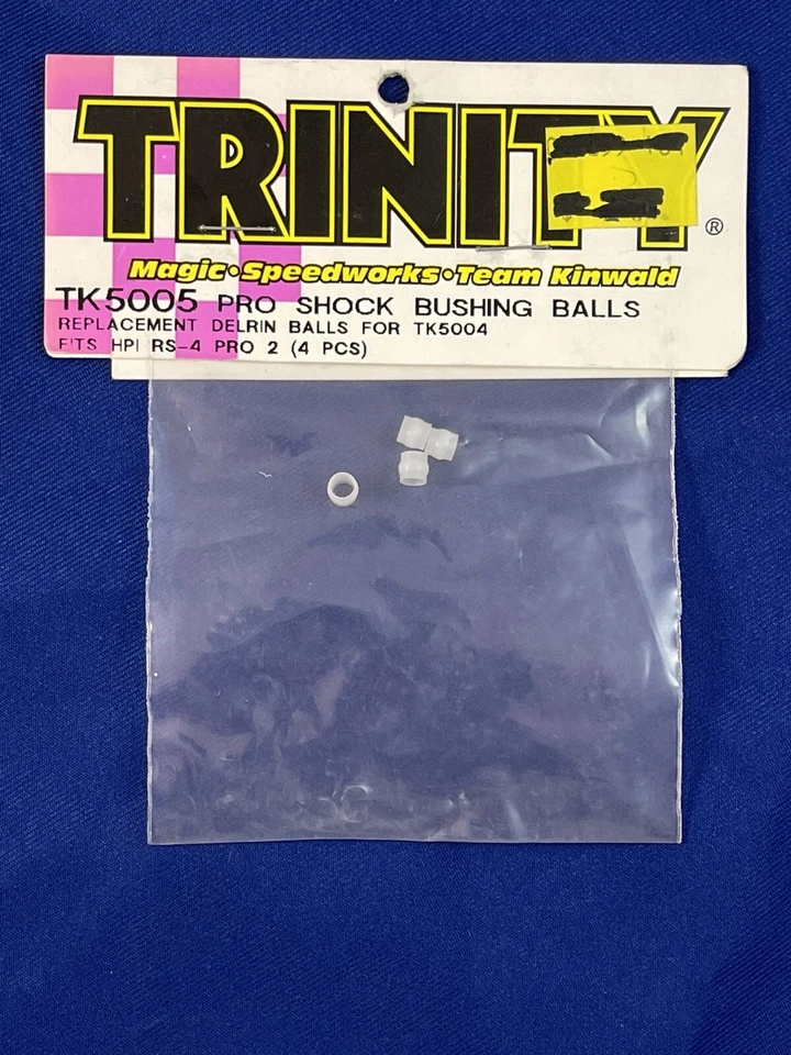 TRINITY TK5005 Pro Shock Bushing Balls HPI RS-4 Pro 2 (4 pcs) NEW RC Part - Image 1 of 1