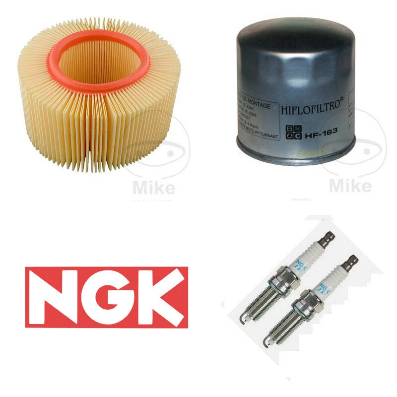 Kit de servicio con filtro de aire y aceite Hiflo + bujías NGK (2) para BMW R 1150 R Foto 1 de 1