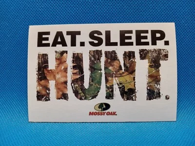 Mossy Oak Sticker Decal 4.5" x 3" Eat Sleep Hunt #14 of 15 - Image 1 of 2